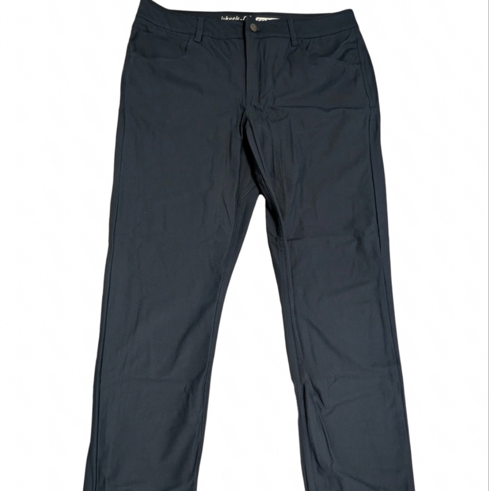 johnnie-O PREP-FORMANCE Navy Blue Trousers 35x34 Slim Straight Golf Pants